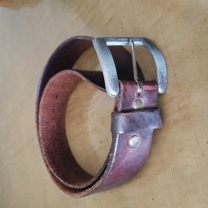 Vintage Brown Leather Belt